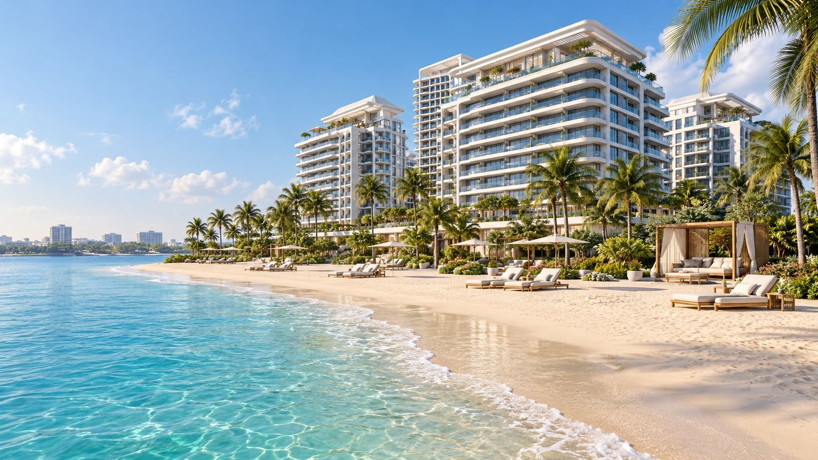 Alef Seef waterfront residences beside the beach